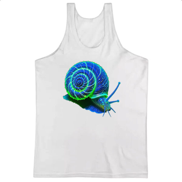 Camiseta Regata Caramujo blue florescente