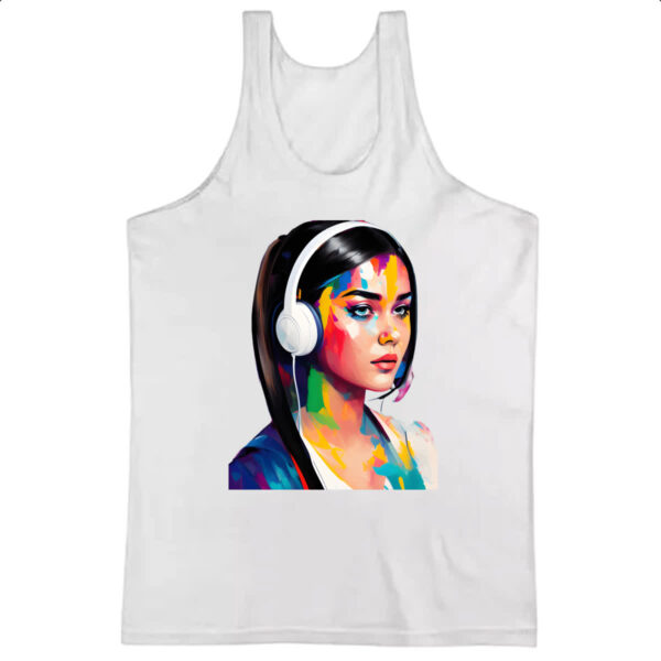 Camiseta Regata Adolescente headset pintura