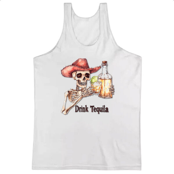Camiseta Regata Caveira drink tequila