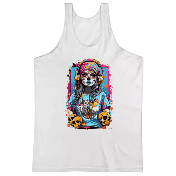 Camiseta Regata Caveira mexicana girl sound