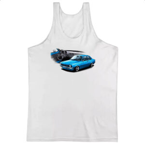 Camiseta Regata Chevette primeira geracao azul