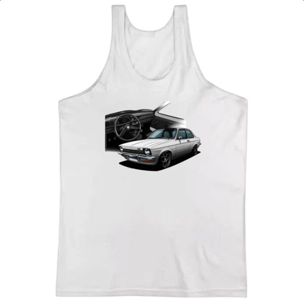 Camiseta Regata Chevette primeira geracao branco