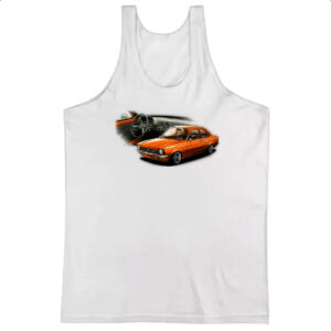 Camiseta Regata Chevette primeira geracao laranja