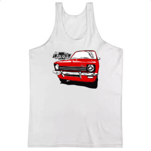 Camiseta Regata Chevette vermelho primeira geracao pintura