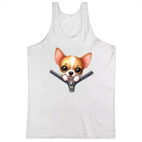 Camiseta Regata Chihuahua no Ziper