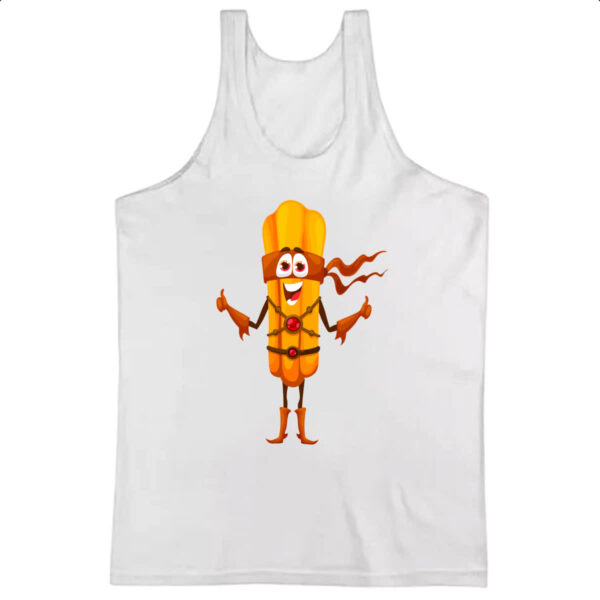 Camiseta Regata Churros Super Heroi