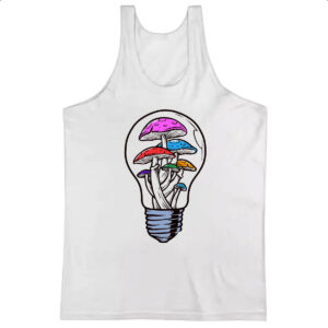 Camiseta Regata Cogumelos em lampada