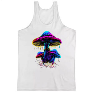 Camiseta Regata Cogumelos neon