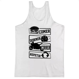 Camiseta Regata Comer Dormir Correr Repetir