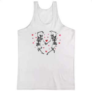 Camiseta Regata Coracao esqueletos