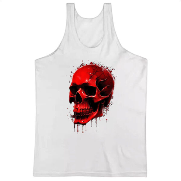 Camiseta Regata Cranio em sangue