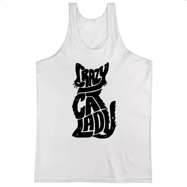 Camiseta Regata Crazy Lady Cat