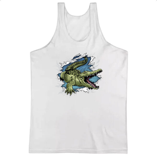 Camiseta Regata Crocodilo rasgando a camisa