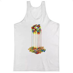 Camiseta Regata Cubo magico derretendo