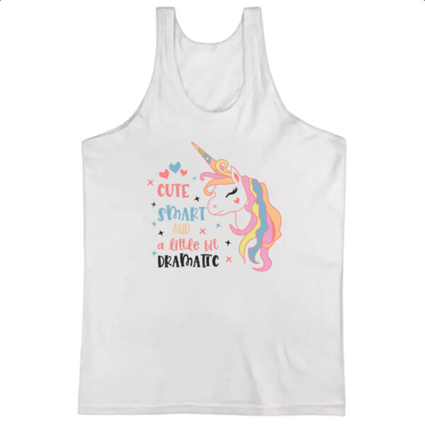 Camiseta Regata Cute smart and a little bit dramatic