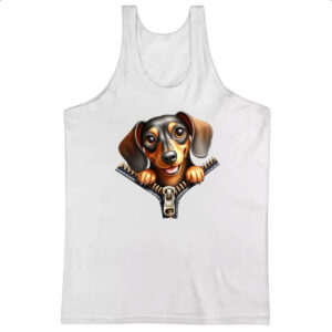 Camiseta Regata Dachshund no Ziper