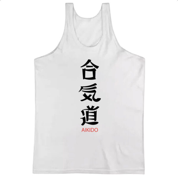 Camiseta Regata Aikido letras Japao