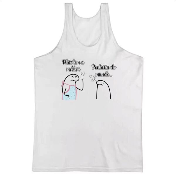 Camiseta Regata Dia das maes Flork melhor pontaria do mundo