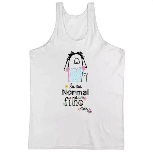 Camiseta Regata Dias das mae Flork normal a um filho atras