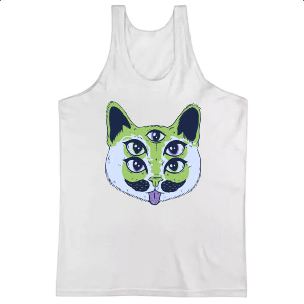 Camiseta Regata Alien Cat Gato Alienigena