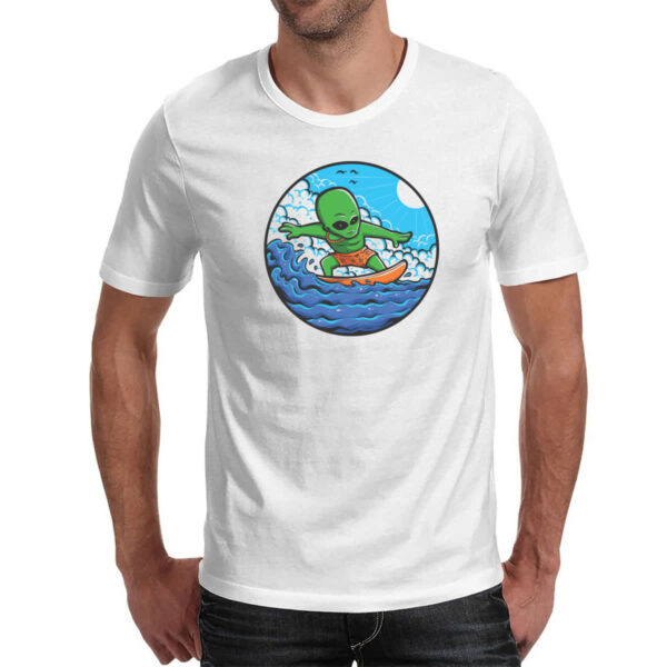 Camiseta Unissex Alien Surfista - Imagem 2