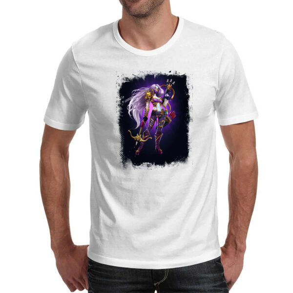 Camiseta Unissex Empires and Puzzles Heroi Domitia Traje 2 - Imagem 2