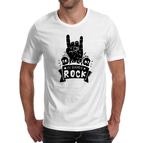 Camiseta Unissex Eu quero e Rock - Imagem 2