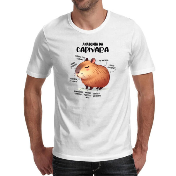 Camiseta Unissex Anatomia da capivara - Imagem 2