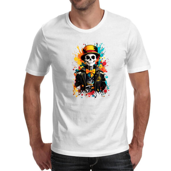 Camiseta Unissex Jack Skeleton Londres Street - Imagem 2
