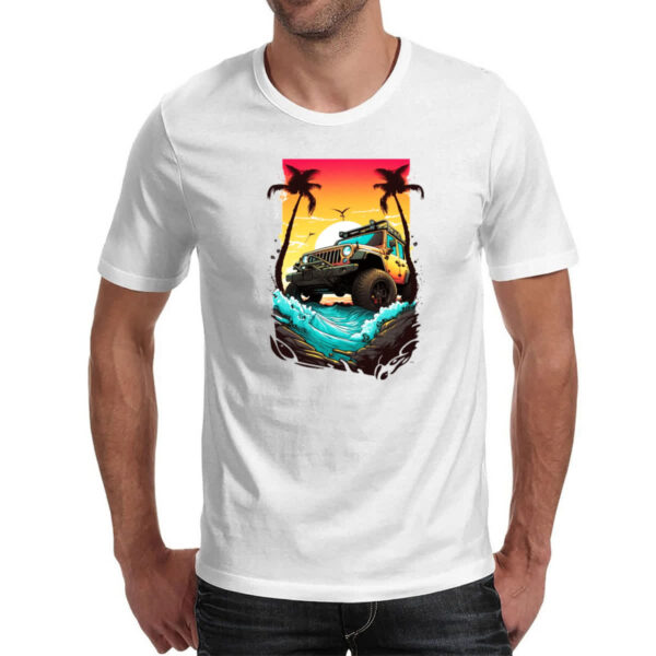 Camiseta Unissex Jeep off road sunset art - Imagem 2