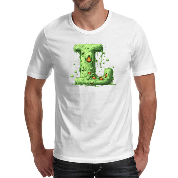 Camiseta Unissex Zumbi Alfabeto Letra L - Imagem 2