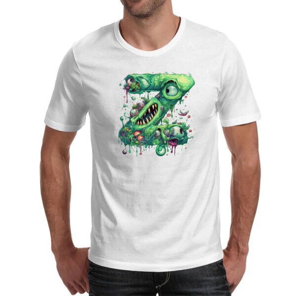 Camiseta Unissex Zumbi Alfabeto Letra Z - Imagem 2