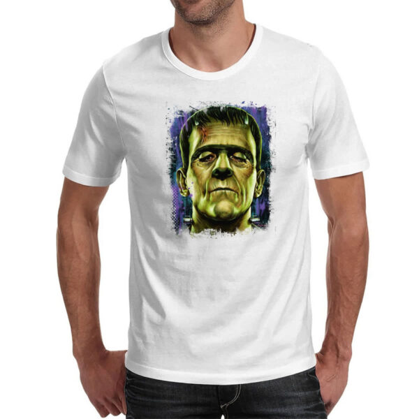 Camiseta Unissex Frankenstein Pintura Colorida - Imagem 2