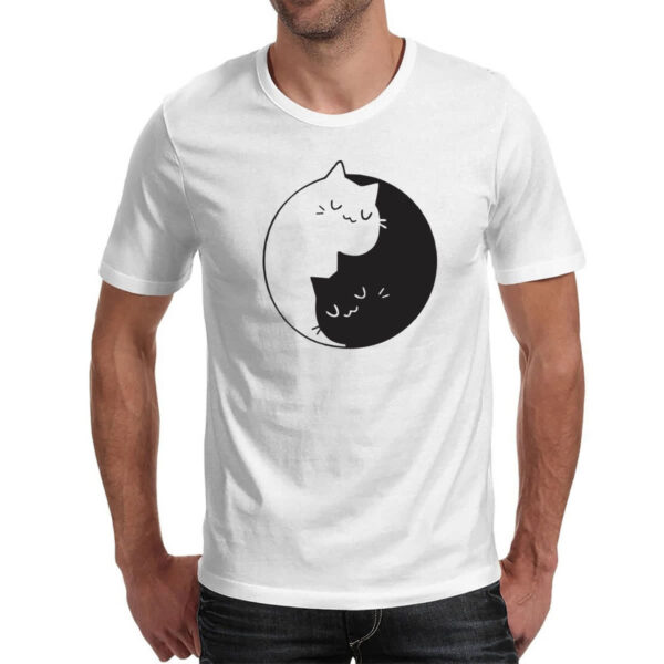 Camiseta Unissex Gatinhos Yin Yang - Imagem 2