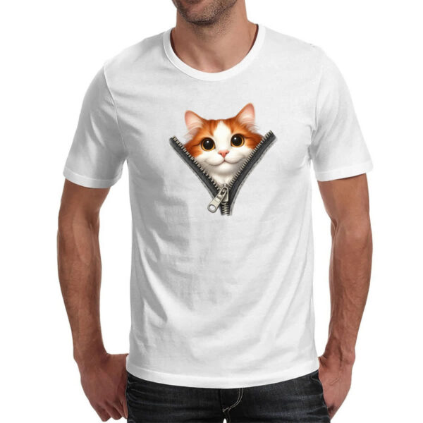 Camiseta Unissex Gato Turco van no ziper - Imagem 2