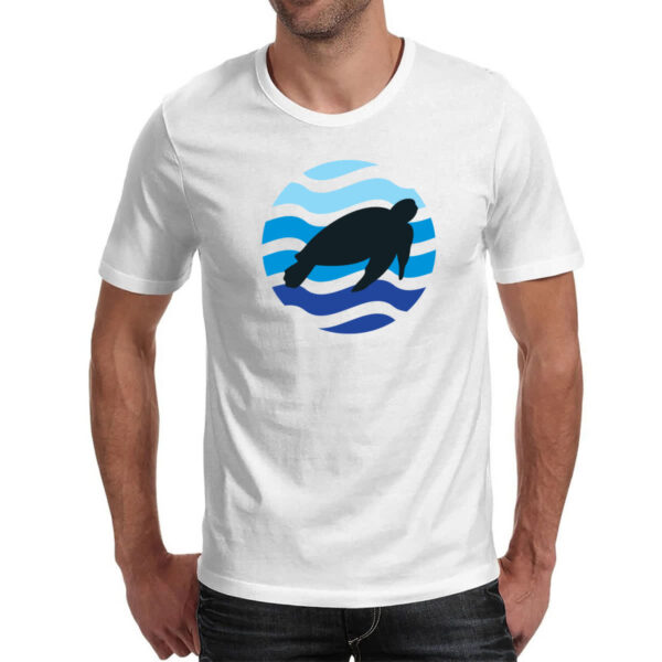Camiseta Unissex Animais marinhos tartaruga silhueta sunset - Imagem 2