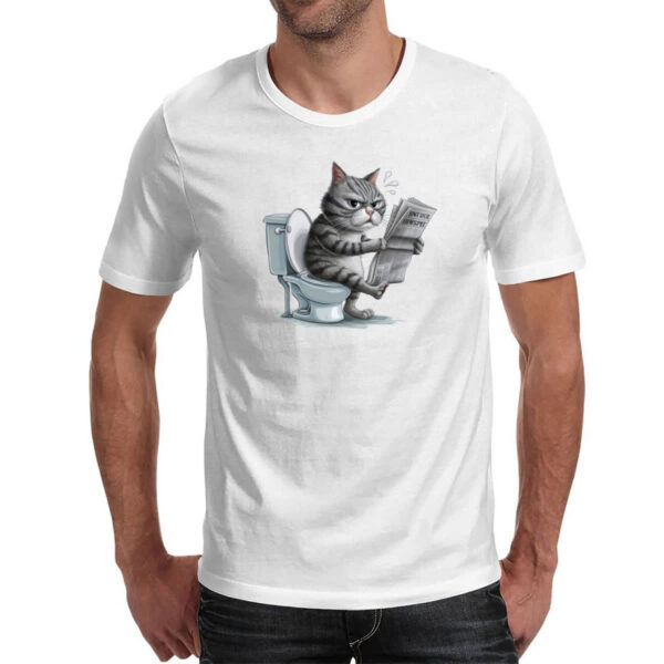 Camiseta Unissex Gato na sala de forca - Imagem 2