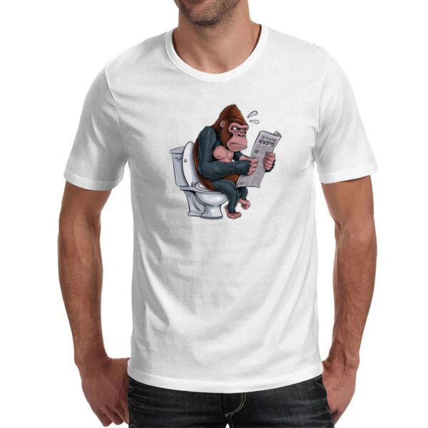 Camiseta Unissex Gorila na sala de forca - Imagem 2