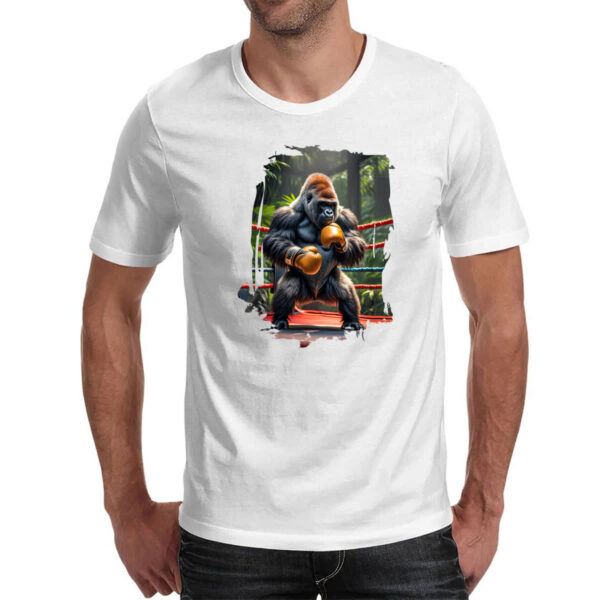 Camiseta Unissex Gorila pugilista - Imagem 2