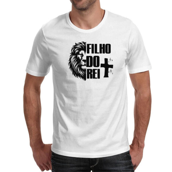 Camiseta Unissex Gospel Filho do rei Leao - Imagem 2