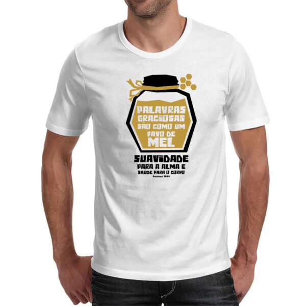 Camiseta Unissex Gospel Proverbios 16.24 - Imagem 2
