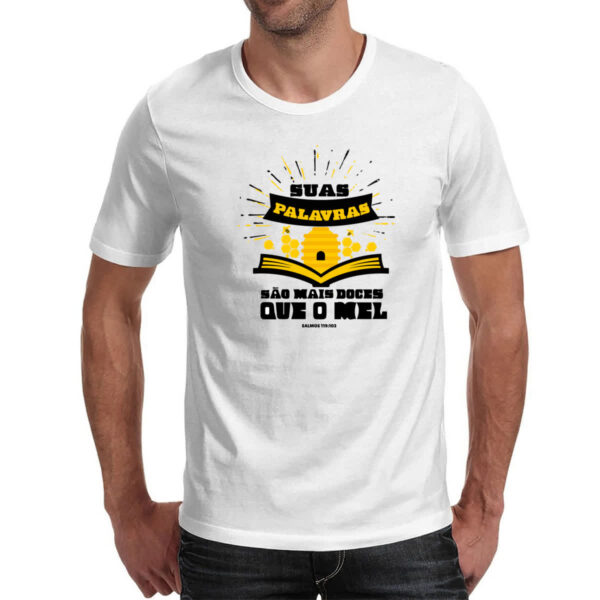 Camiseta Unissex Gospel Salmos 119.103 - Imagem 2