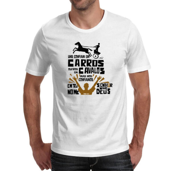 Camiseta Unissex Gospel Salmos 20.7 - Imagem 2