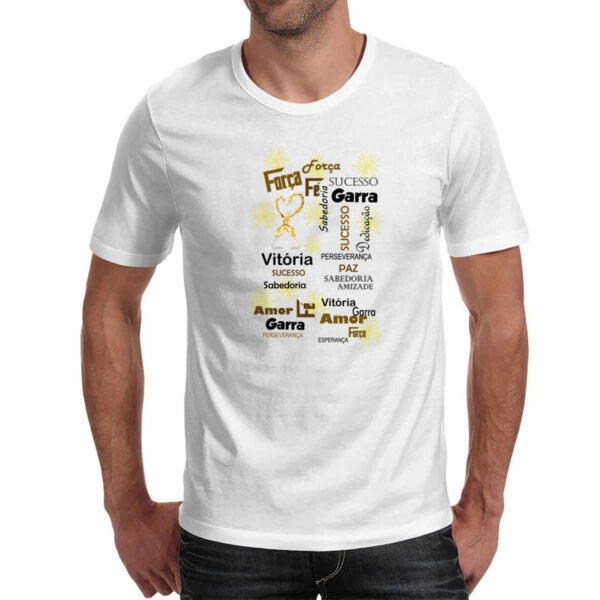 Camiseta Unissex Ano Novo Forca Fe Garra - Imagem 2