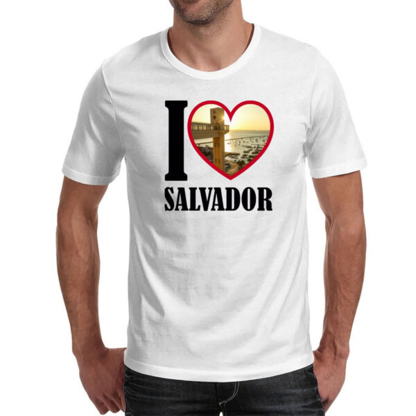Camiseta Unissex I love salvador - Imagem 2