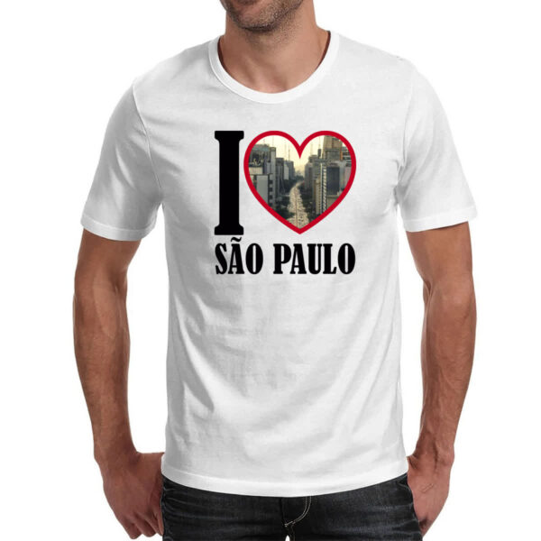 Camiseta Unissex I love sao paulo - Imagem 2
