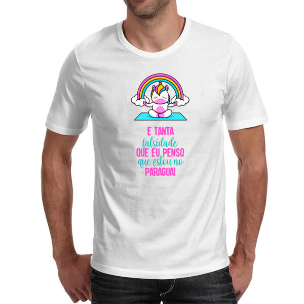 Camiseta Unissex Ironico e tanta falsidade - Imagem 2