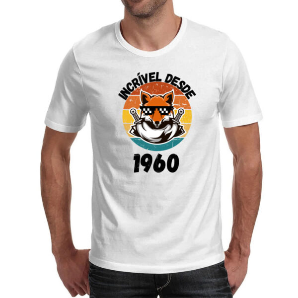 Camiseta Unissex Incrivel desde 1960 - Imagem 2