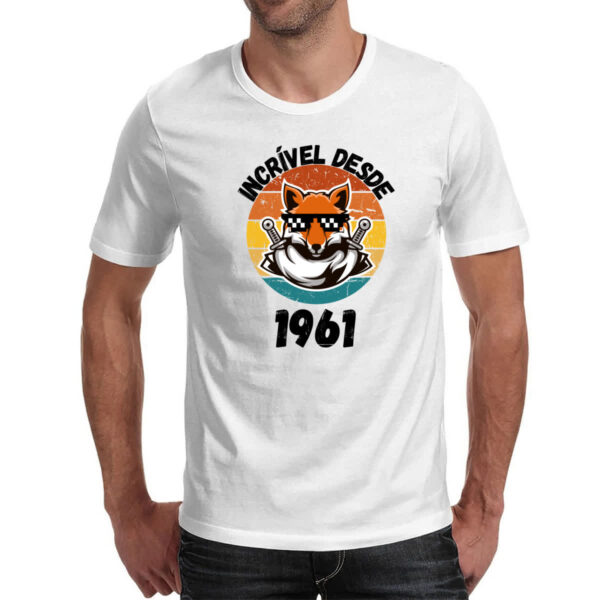 Camiseta Unissex Incrivel desde 1961 - Imagem 2