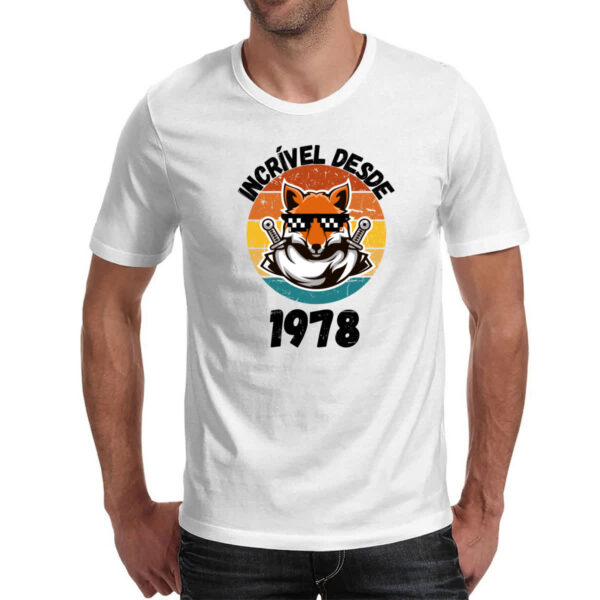 Camiseta Unissex Incrivel desde 1978 - Imagem 2